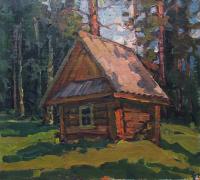 Vasily Belikov Hut in the forest Пейзаж