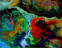 Sidak Valentina Battle of the mermaids Жанровая картина