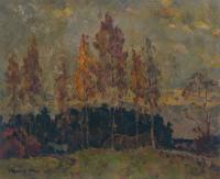 Vasily Belikov Autumn birches Пейзаж