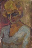 Vasily Belikov Портрет женщины в голубом Портрет