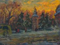 Vasily Belikov Зимний день в городе Городской пейзаж